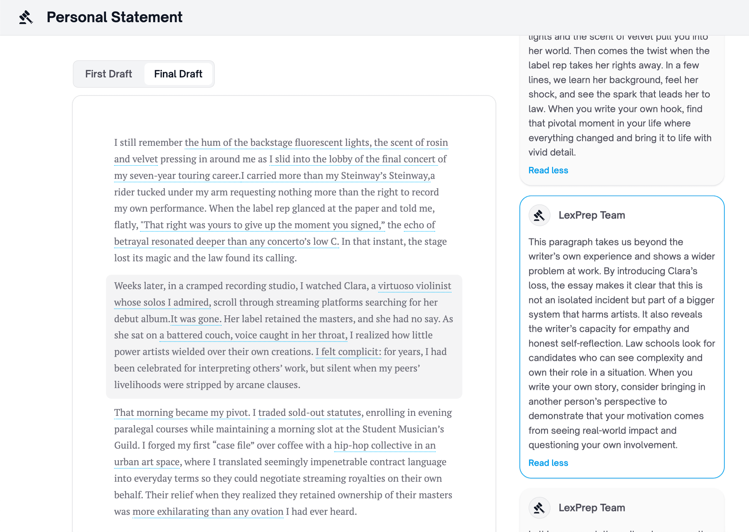 Admission Essays