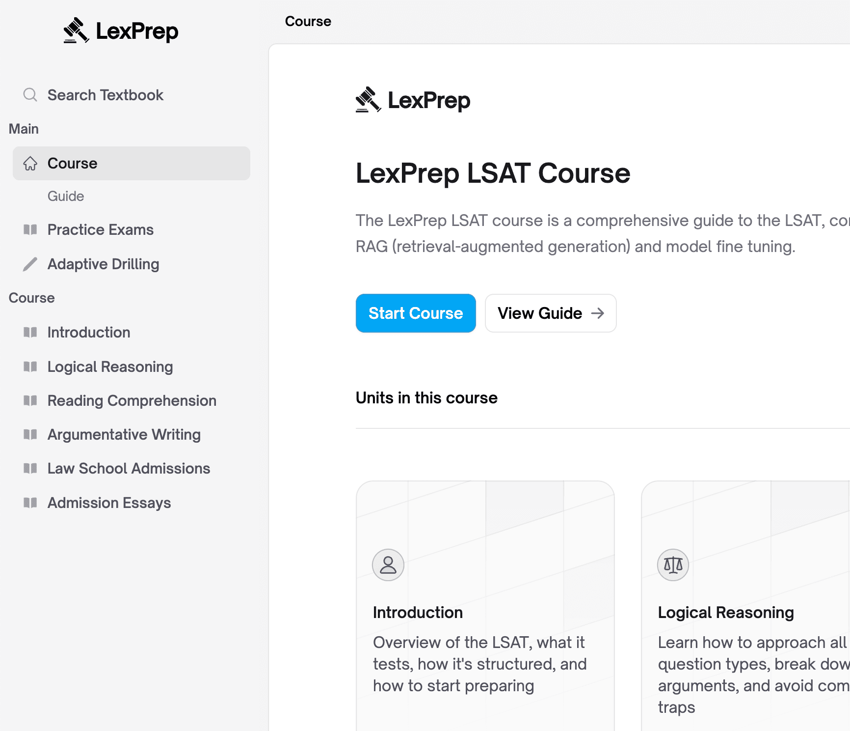 LSAT + Law School Course