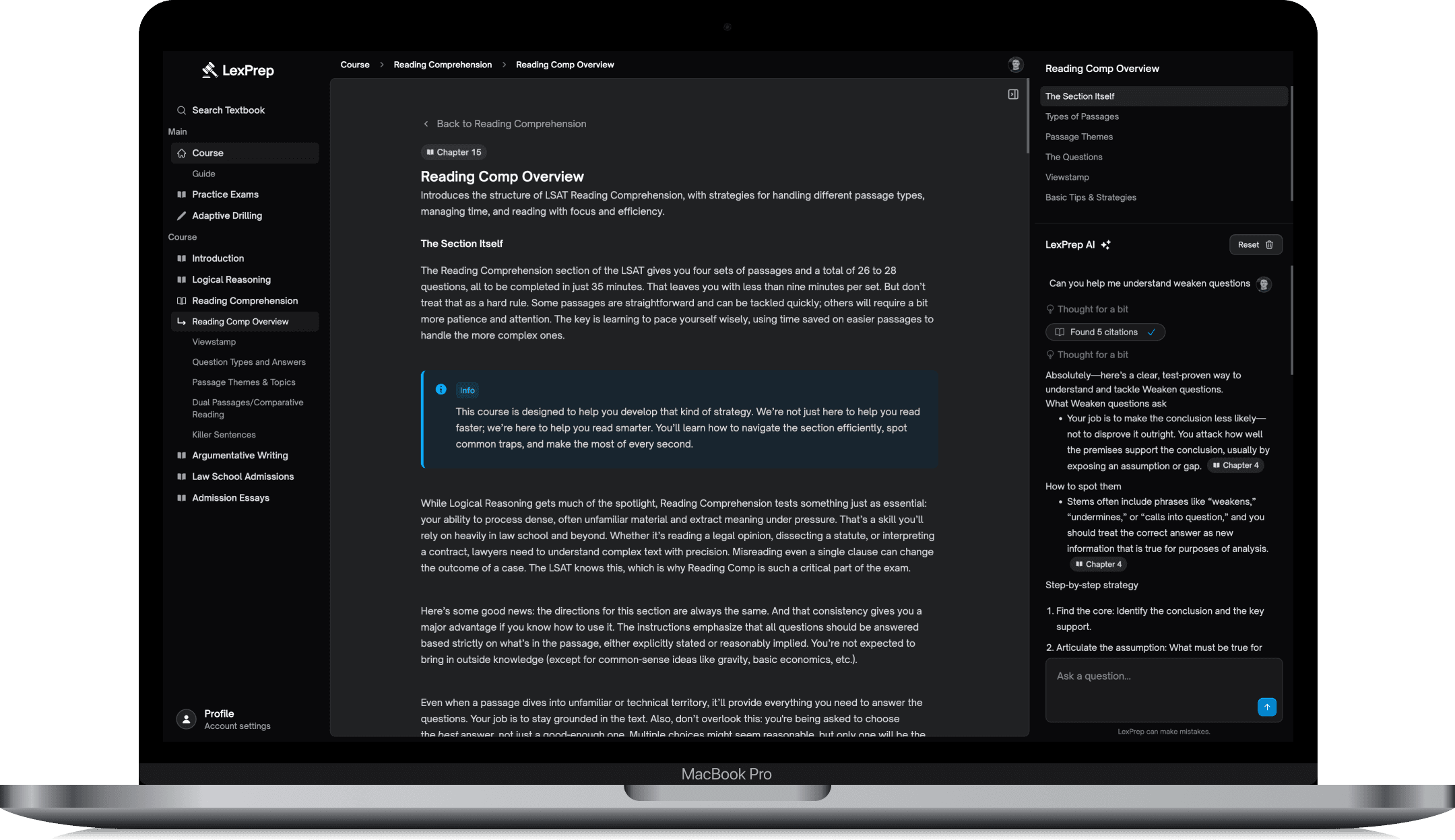 LexPrep monitor preview